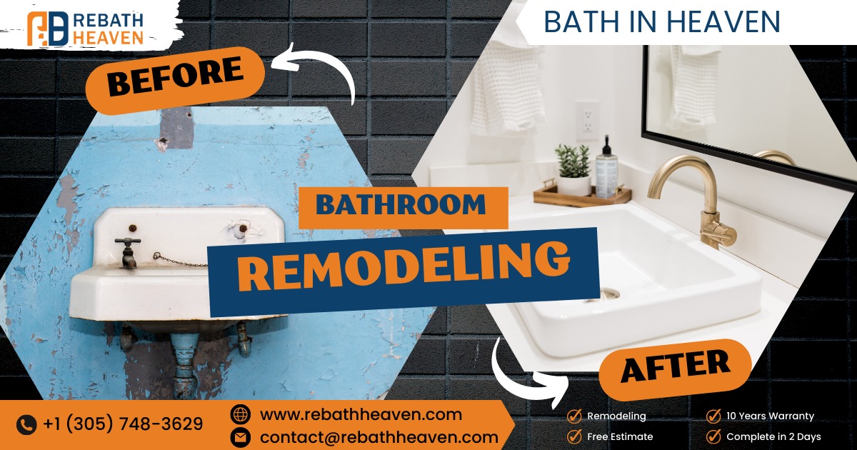 Upgrade your bathroom with Rebath heaven's sink remodeling services! we have a wide range of sink options to choose from. Contact us now to get your bathroom remodeled in just 2 days or your money back #RebathHeaven #BathroomRemodeling #BeforeAndAfter #SinkUpgrade #betterbathroom