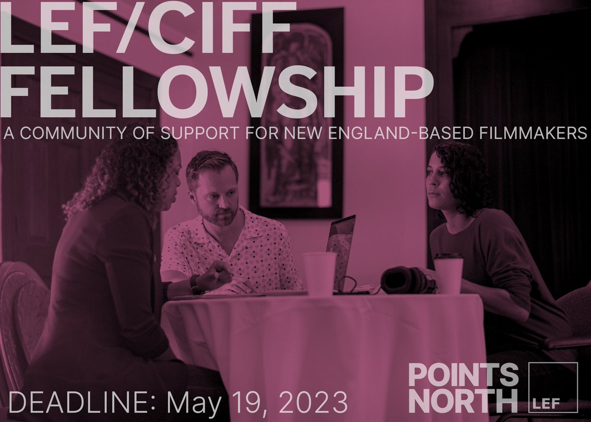 The LEF/CIFF Fellowship is an opportunity for 5 filmmaker teams from New England to develop their feature doc project. Convening in Maine, fellows experience a week of mentor-led development workshops and networking opportunities leading up to CIFF.

bit.ly/LEFCIFF