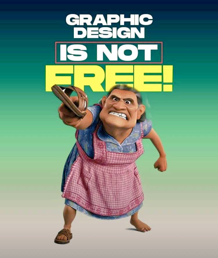 Maddy_claire1's tweet image. Yah Graphic designing is a skill and skill can't be sold for free. 🙃
#GraphicDesigner #skill #designerproblem #paidwork #ArtistOnTwitter