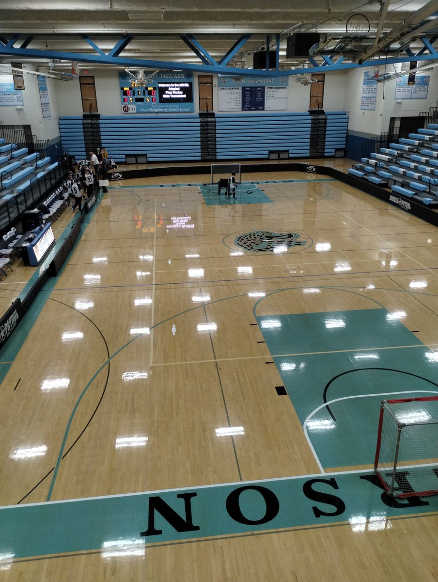 MNAdapted's tweet image. The facilities are set and we're ready for action at Bloomington Jefferson High School.  The 2023 Adapted Floor Hockey State Tournament kicks off at 5:00 PM.