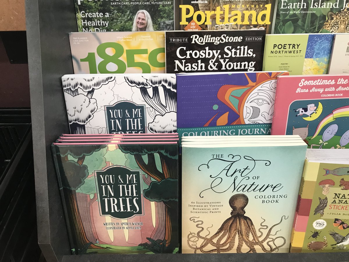 You &amp; Me in the Trees &amp; coloring book are on the shelves at the @firstaltcoop in S. Corvallis! ☀🌲
"One of my first jobs was running an old fashioned cash register at the front of the co-op. I'm thrilled that my book is now available for other families who shop there!" <a href="/amorisw/">Amoris Walker</a>