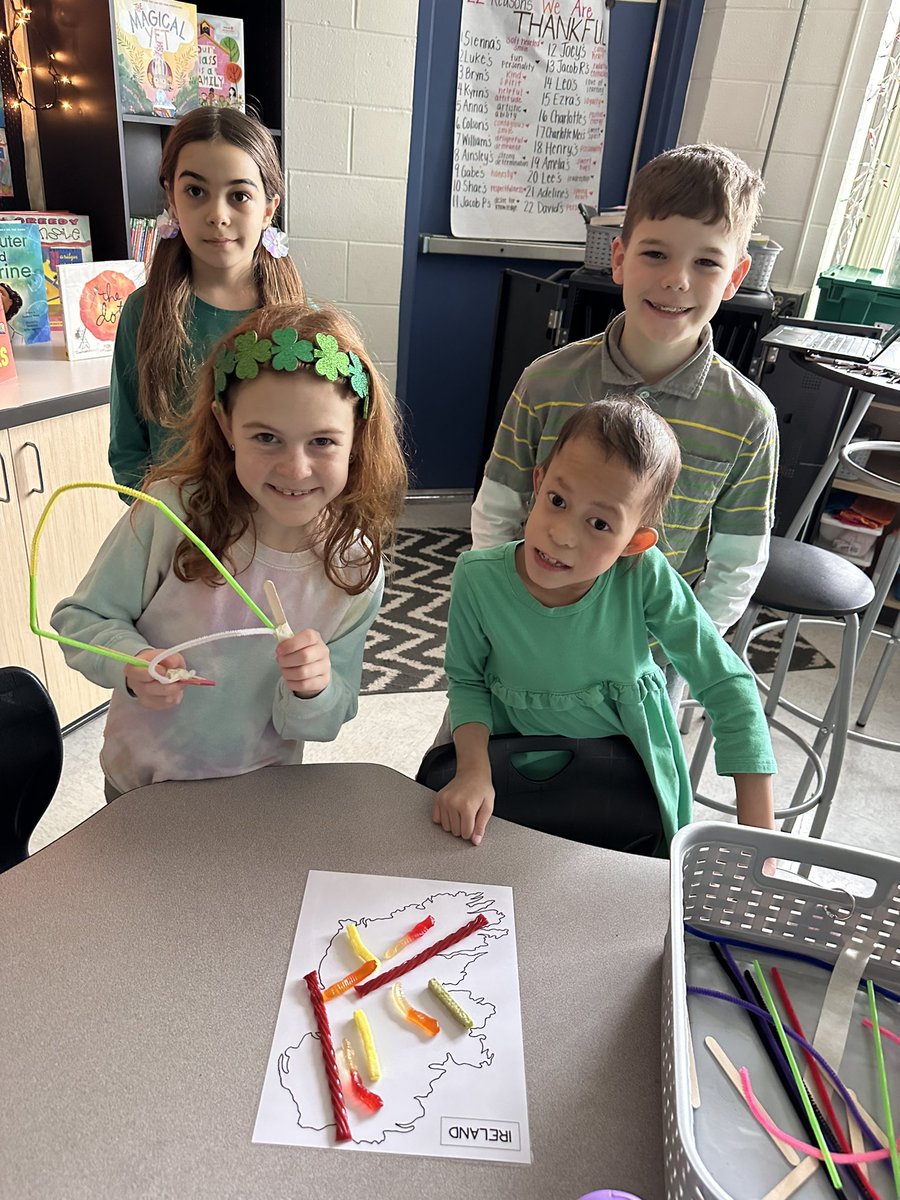 Mrs. Jessica Lonthair (@jessicaapthorpe) on Twitter photo A tricky leprechaun placed a spell on Ireland, covering it with slithery snakes (all shapes and sizes). Our 3rd graders had to work as a team and use HOM (creating, imagining, and innovating) to create a mechanism to rid Ireland of snakes! Happy St. Patrick’s Day! ☘️<a href="/HFLManor/">Manor Intermediate</a> A tricky leprechaun placed a spell on Ireland, covering it with slithery snakes (all shapes and sizes). Our 3rd graders had to work as a team and use HOM (creating, imagining, and innovating) to create a mechanism to rid Ireland of snakes! Happy St. Patrick’s Day! ☘️<a href="/HFLManor/">Manor Intermediate</a>