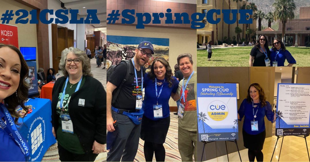 #21CSLA at #SpringCUE!
❤️educators celebrating the joy of learning!
#WeAreCUE #EquityLeaders #EduProtocols @cueinc @mbcue @CA_ASCD @21CSLA