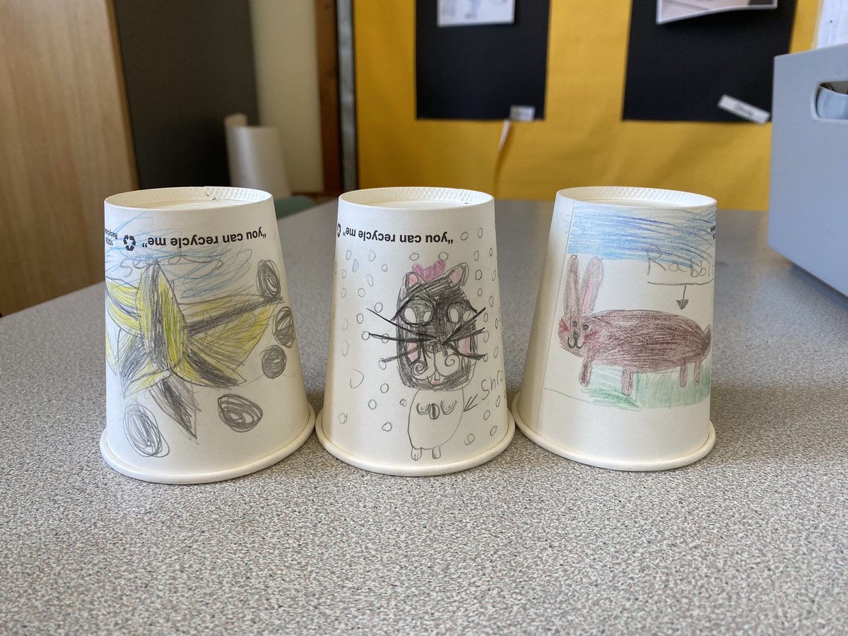 We worked in groups to create some lovely stacking cup food chains in Year 2 today! So pleasantly surprised at how much knowledge the class had retained from last weeks lesson #pgce #schooldirect #year2 #science