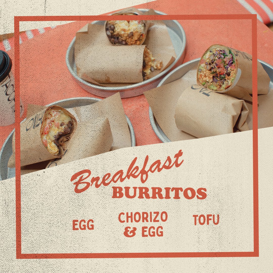 Breakfast lovers, have you tried our *brand-new* breakfast @ Oasis yet? Whether you're team breakfast burrito or team breakfast taco, we've got you covered.