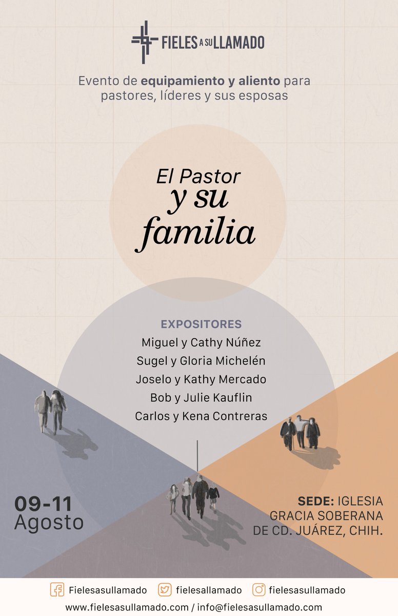 FielesalLlamado's tweet photo. #Fieles23"El pastor y su familia". Como pastores y líderes, a menudo nos enfocamos en cuidar a nuestras congregaciones, pero ¿qué hay de nuestras propias familias? Nos vemos en Gracia Soberana Cd.Juárez del 9 al 11 de agosto. Ya te puedes registrar en https://t.co/a3Zp4MUXBG https://t.co/aoIPIsAXTq