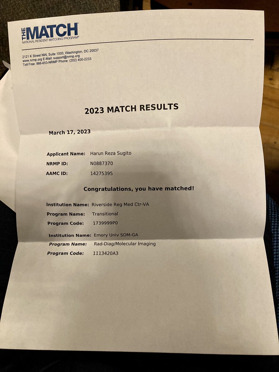 hrsugito's tweet photo. Match day today! #radres #Match2023 https://t.co/iRurvdj1T1