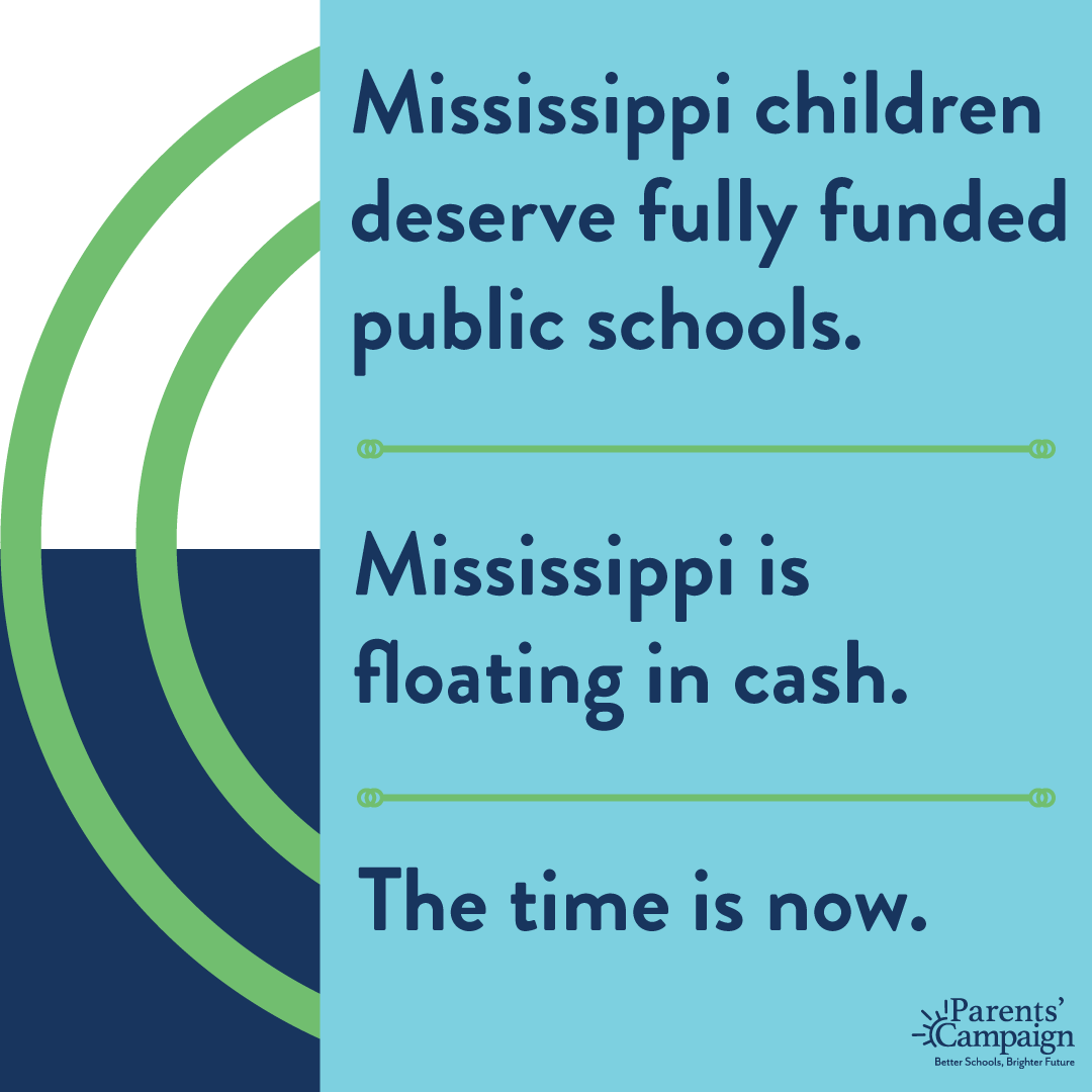ParentsCampaign's tweet photo. Time and again, our teachers and students have proven that when we invest in them, they deliver. We know that more than enough money is available to fully fund our public schools. Come on, Mississippi, let’s do this!
#FullyFundMAEP #msleg #msedu #WeLovePublicSchools https://t.co/UOq4C5jLoK