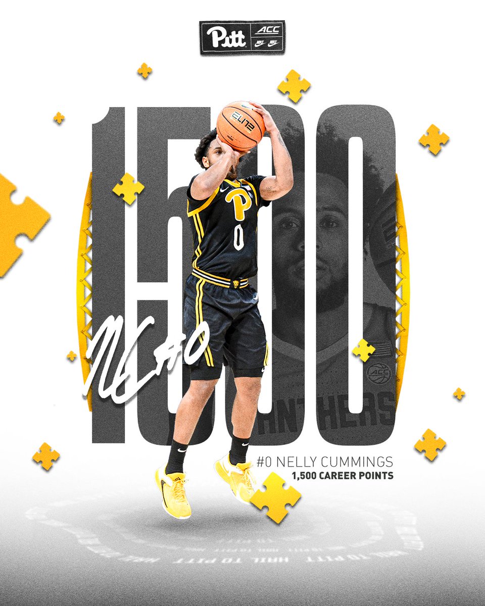 Pitt_MBB's tweet image. 1⃣5⃣0⃣0⃣ for the kid from Midland‼️