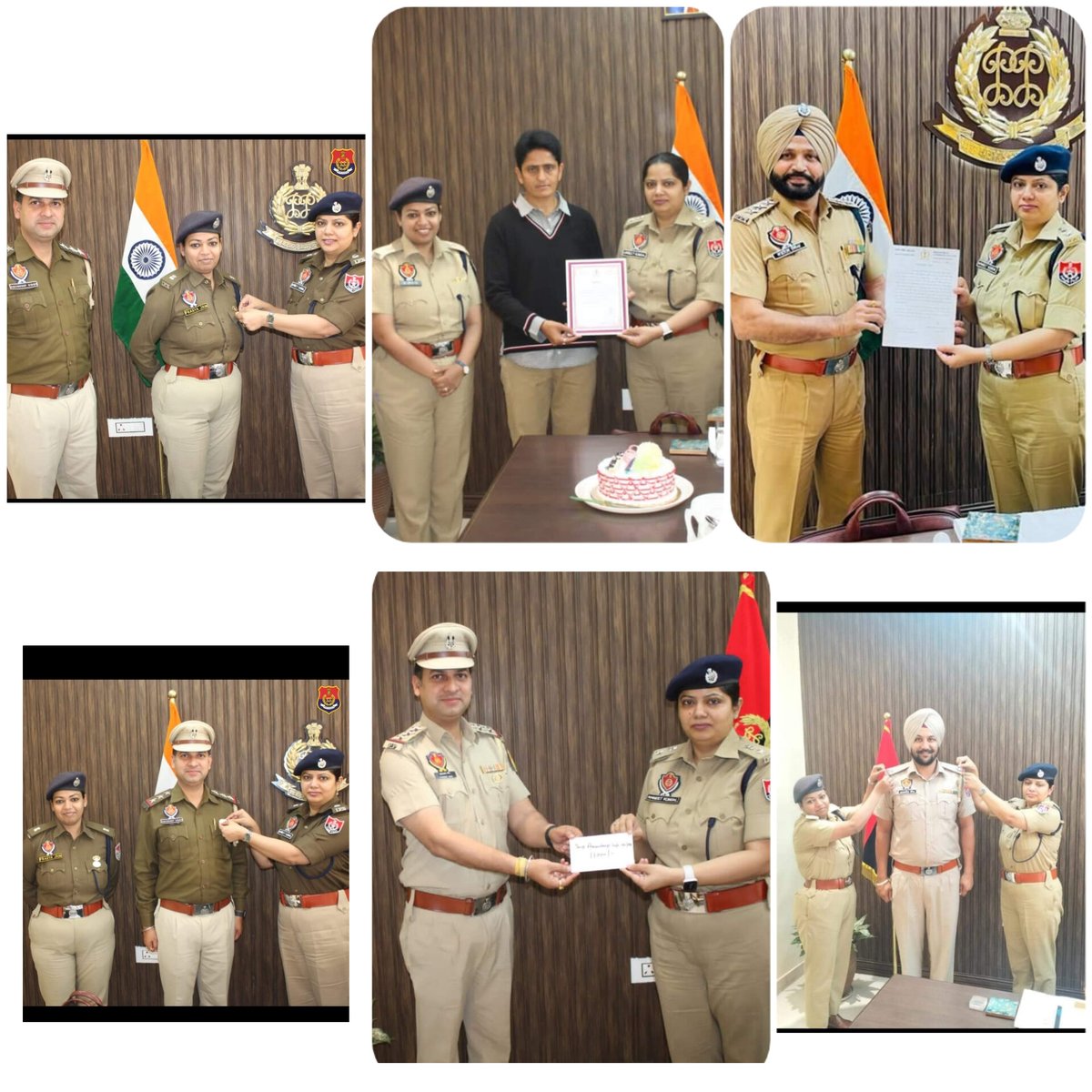 citylivegroup's tweet photo. On recommendation of @ParamWaliaa ( Ex. MLA candidate Khanna), DGP Punjab police awarded to SSP, SP's, DSP's, SHO's &amp; incharge (police chownkis, CIA &amp; other wings's 25 personnels), with Golden DGP DISK, commendation Certificates &amp; cash rewards. Mr. Walia thanked to Punjab police. https://t.co/44AAEElHSY