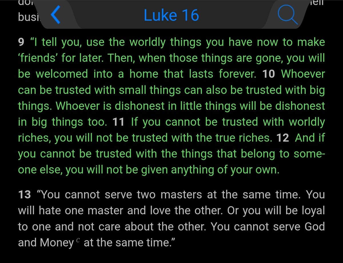 This human life of dust is only a taste of what is to come for those who are faithful to God. 

Spend our money to help people for his kingdom.