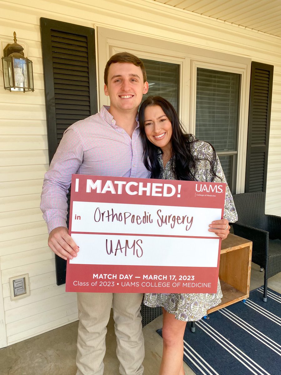 Excited to spend 5 more years in Little Rock training with @uamsortho! 🦴🔨#GoHogs #bones