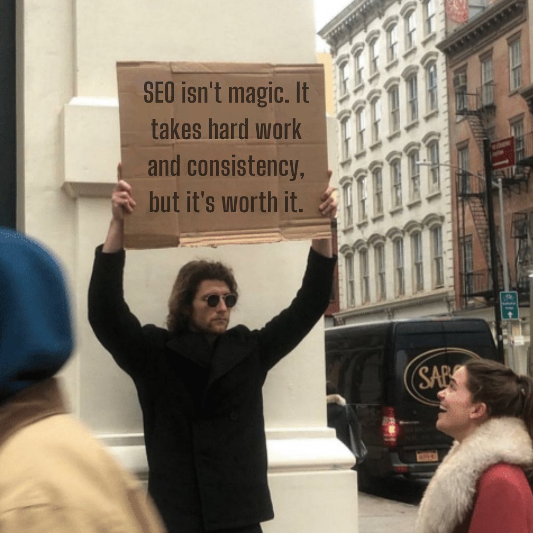 TTStairs's tweet image. There's no leprechaun with a cheat sheet or a pot of gold when it comes to ranking online. You'll need a strategy and a commitment to execution, though! #TakeTheStairs #MarketingAgency #GuyWithASign #StPatricksDay