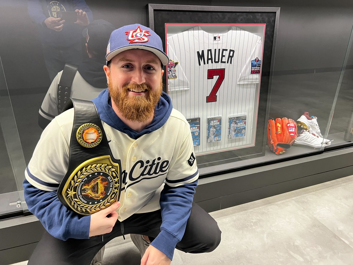 MLBTheShow's tweet photo. Congratulations to Kyle for taking the belt home (or his desk) in the @SonySanDiego Developer’s Tournament.

Read more about the tournament: https://t.co/ArplRtQYQG

#MLBTheShow https://t.co/NT65FyQRQr