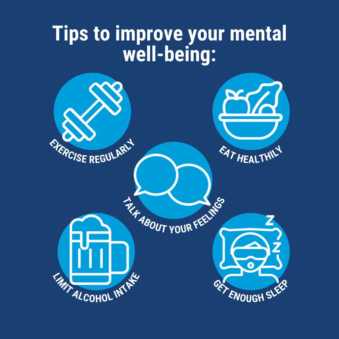 UN's tweet photo. Monday is #HappinessDay!

Each of us can find moments of happiness, even during times of difficulty, by looking after our mental health.

Increase your happiness &amp; well-being by:

📚Relaxing

🧘Practicing mindfulness

🤗Connecting with loved ones &amp; more

https://t.co/Vn0cc7GwCO https://t.co/xs8odCBoq8