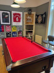 Pool tables recovered, all done on site by our service team and it’s all part of the service package to our customers!