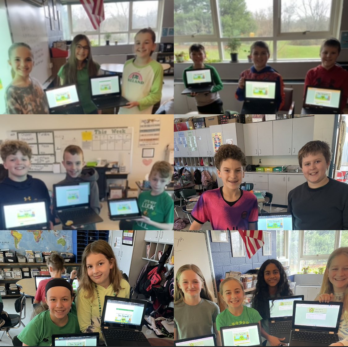 Students celebrated breaking out of a St. Patrick’s Day escape room today! It was a great way to end the week before spring break! #cheetahstweet