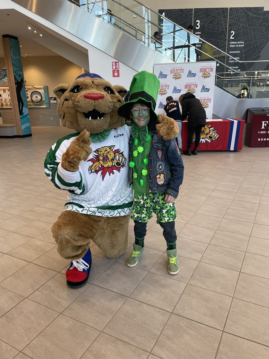 This cute leprechaun is ready for the <a href="/monctonwildcats/">Moncton Wildcats</a> game!