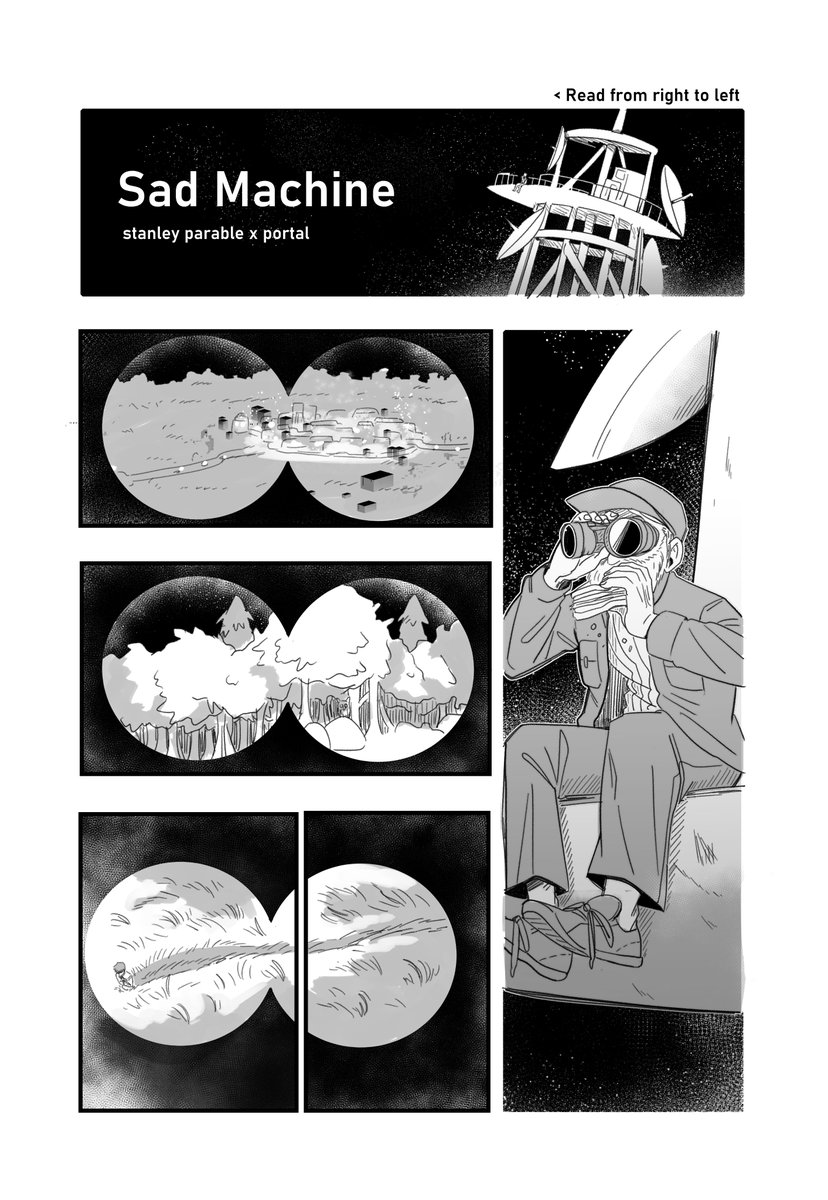 (1\9)
here an old doodle comic I did
sorry my English isn't the best ๐
#TheStanleyParable #portal