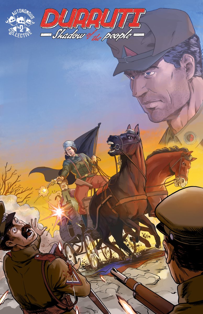 BrentonLengel's tweet photo. Pre-follow today to support @razomforukraine and get an exclusive Variant of Durruti: Shadow of the People #2 along with a FREE Calvin & Hobbes-style Print and 3" x 3" Durruti Patch! #Ukraine #RazomForUkraine #NestorMakhno #MutualAid #Charity #COmics #indiecomics https://t.co/yTCsEOirUc
