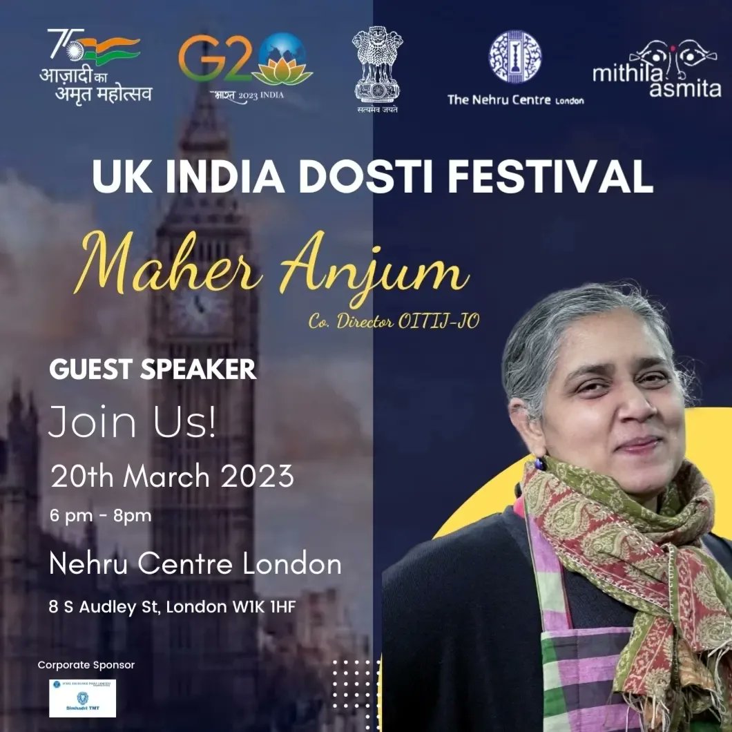 As we celebrate 🇮🇳 art/crafts/textile forms at @NehruCentre #London during the #exhibition '75 Hidden Treasures of Rural India' 20-24th Mar, celebrate our UK Partners #UKINDIADOSTI Fest 🎊, MITHILAsmita is proud to announce our 🇬🇧 'expert speakers'  🇬🇧🇮🇳 @AmritMahotsav #ukindia