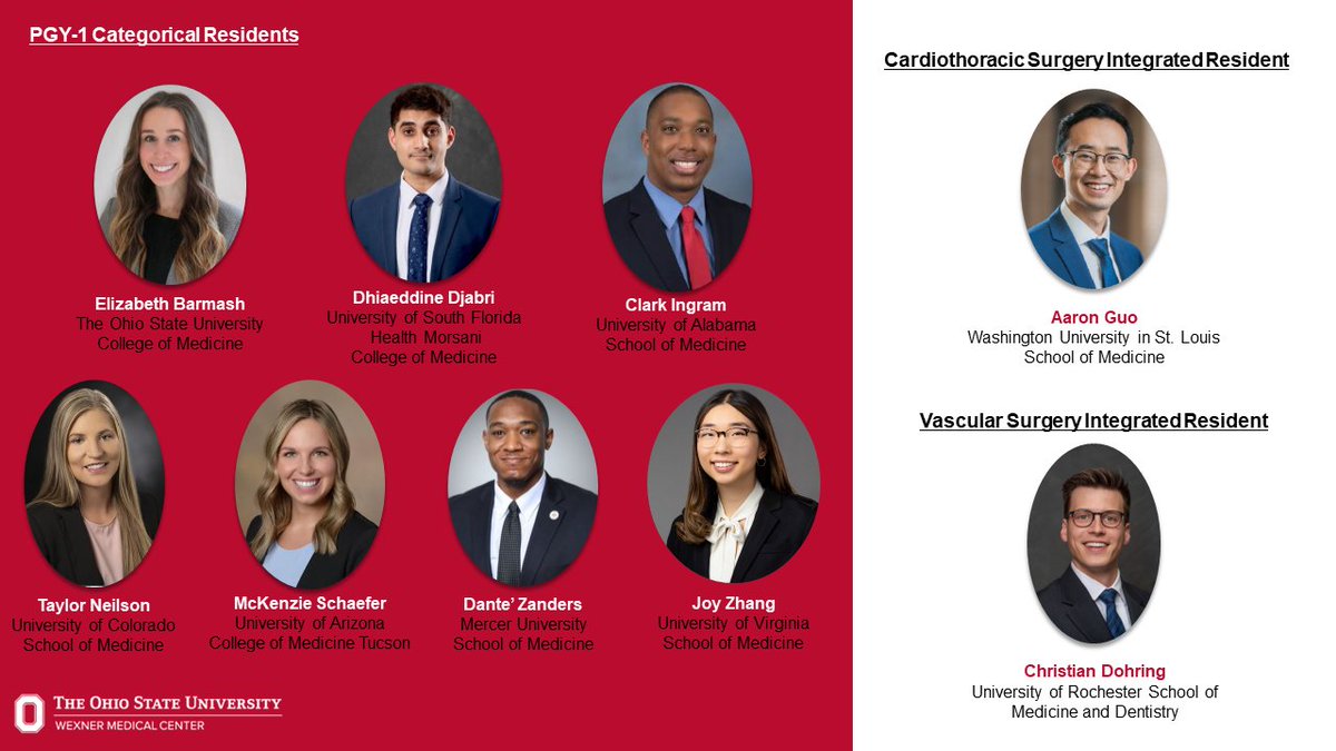 The #2023MatchDay results are in! Welcome to #OhioStateSurg - we are so excited to have you on our #Buckeye team! #GeneralSurgery #GeneralSurgeryMatch #OSUWexMed