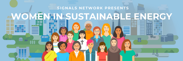 signalsnetwork's tweet photo. 📣Get featured in the Women in Sustainable Energy Series. Fill out a form to share your story as a women in the energy sector. - https://t.co/vpEqZ5scLG https://t.co/fCWQL8LwSn