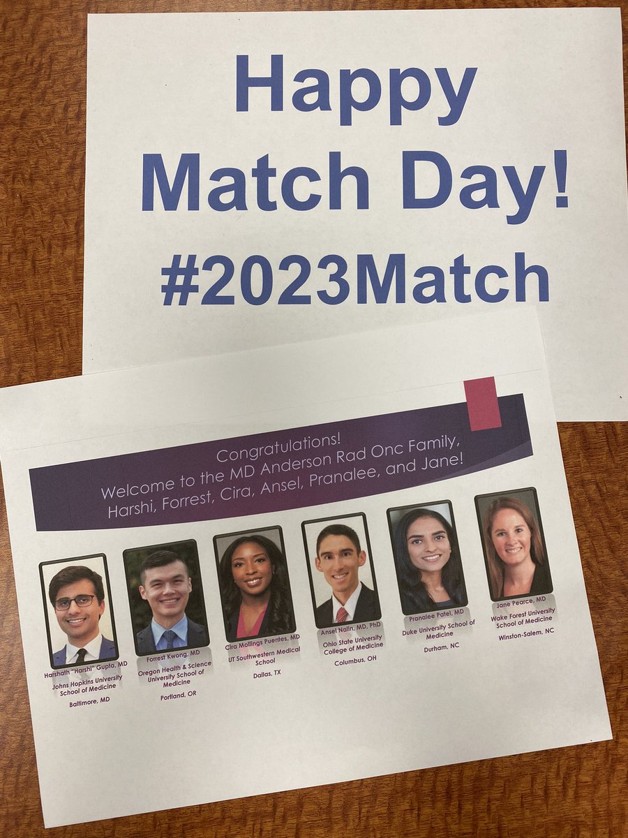 Denise De la Cruz, Ed.D. (@yogagirldd) on Twitter photo Excited to soon welcome the <a href="/MDAndersonNews/">MD Anderson Cancer Center</a> #RadOnc ☢️ #Classof2028 #residents❗️Congrats Harshi, Forrest, Cira, Ansel, Pranalee, and Jane 🎉🥳🤩 <a href="/ChelseaPinnix/">Chelsea C Pinnix MD PhD</a> <a href="/PrajnanDasMD/">Prajnan Das, MD, MS, MPH</a> <a href="/ACKoongMDPhD/">Albert Koong, MD PhD</a> <a href="/DrEmmaHolliday/">Emma B. Holliday MD</a> Excited to soon welcome the <a href="/MDAndersonNews/">MD Anderson Cancer Center</a> #RadOnc ☢️ #Classof2028 #residents❗️Congrats Harshi, Forrest, Cira, Ansel, Pranalee, and Jane 🎉🥳🤩 <a href="/ChelseaPinnix/">Chelsea C Pinnix MD PhD</a> <a href="/PrajnanDasMD/">Prajnan Das, MD, MS, MPH</a> <a href="/ACKoongMDPhD/">Albert Koong, MD PhD</a> <a href="/DrEmmaHolliday/">Emma B. Holliday MD</a>