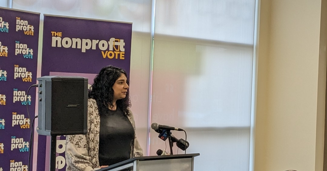 “We are facing a housing crisis, a #mentalhealth crisis, addictions crisis and we are all worried about our kids’ futures. Collective action must be enacted in partnership with the social sector and <a href="/YourAlberta/">Alberta Government</a>." - <a href="/risecalgary/">Rise Calgary</a>'s <a href="/Salilam/">Salimah Kassam</a> speaks to the sector’s 5 top priorities.