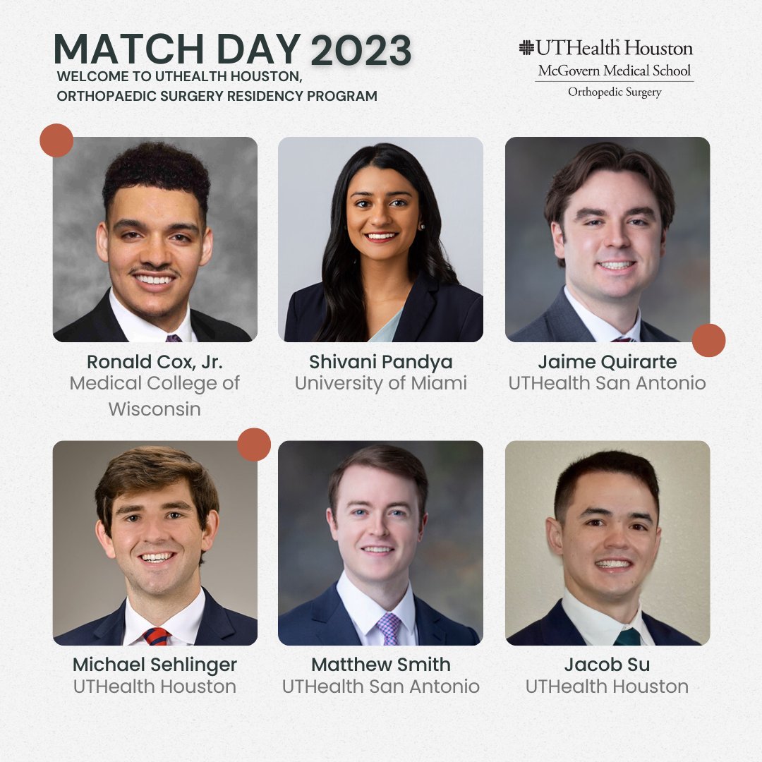 ortho_ut's tweet photo. Happy #MatchDay Here they are, the newest members of our resident team! 🎉 Welcome to the #UTOrtho family! 🧡
.
#UTOrthoLooksLikeThis #matchday2023 #match2023 #orthomatch #orthopedics #orthopedicsurgery #residency #residencymatch #orthomatch2023 https://t.co/EBJrL0NQU6