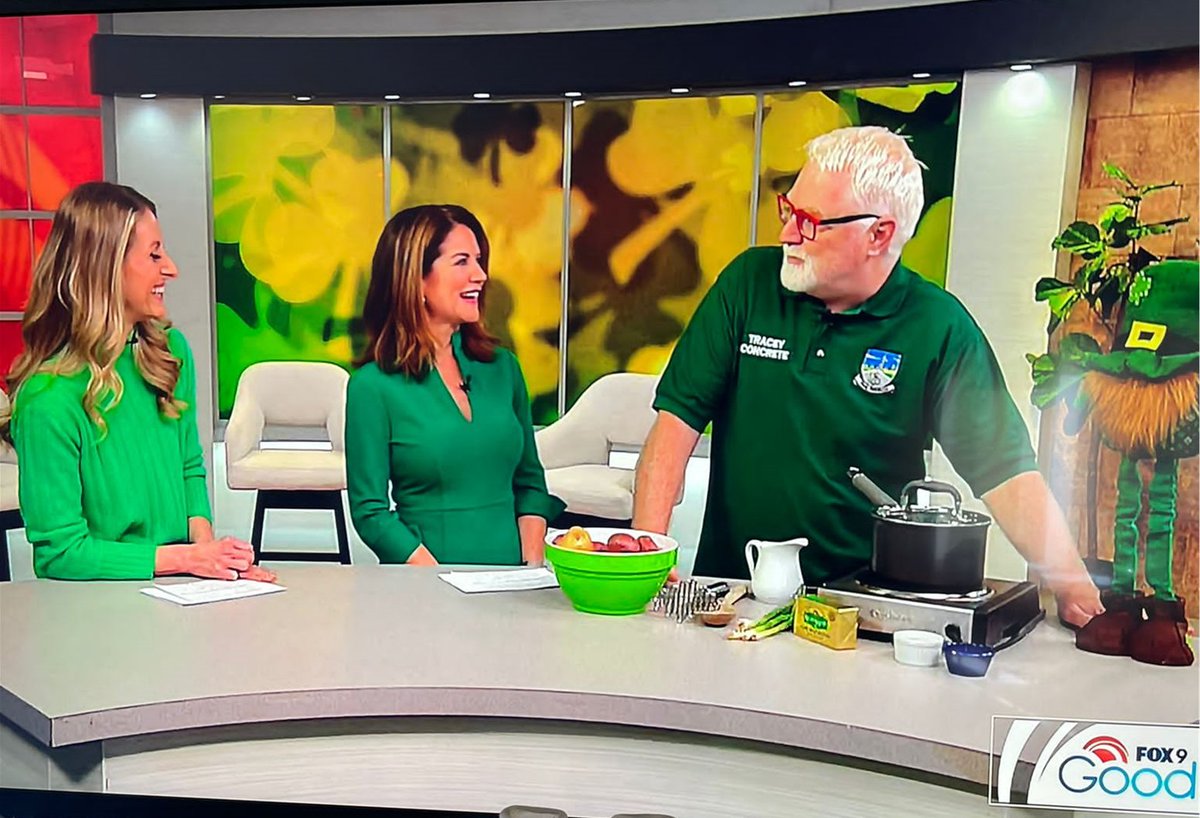 Representing Fermanagh and a plug for <a href="/Tracey_Concrete/">Tracey Concrete</a> @fermanaghgaa on local TV in Minnesota.  Hard to bate the aul spuds.