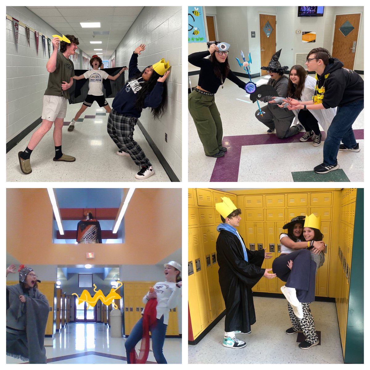 Shoutout to my students for making our first week of Greek mythology so much fun. Great job bringing scenes from our readings this week to life! ⚡️👑🔱