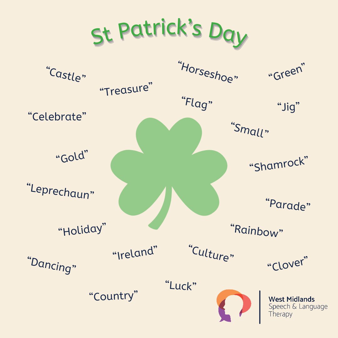 WMISLT2's tweet photo. Happy #StPatricksDay2023 ☘️🇮🇪
#StPatrickDay #SLCN #SLT #LanguageModelling https://t.co/8TlCaxVgsb
