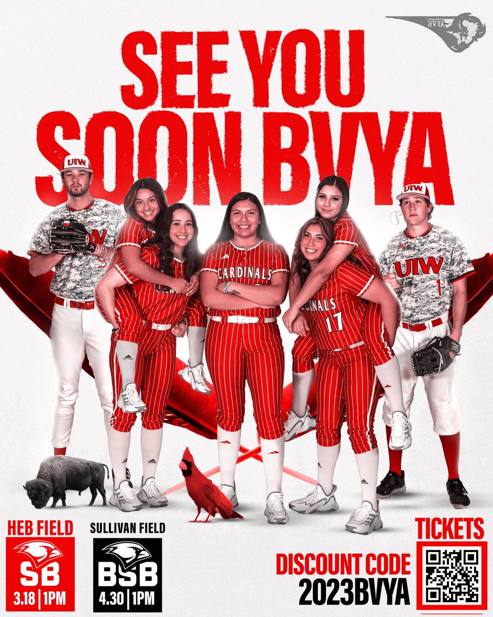 Buffalo Valley youth association, we hope that you guys are ready because we are. Can’t wait to see you at the games‼️ #TheWord #GoCardinlas 

UIW athletics welcomes and encourages all youth groups to attend games and participate in fan engagement activities.