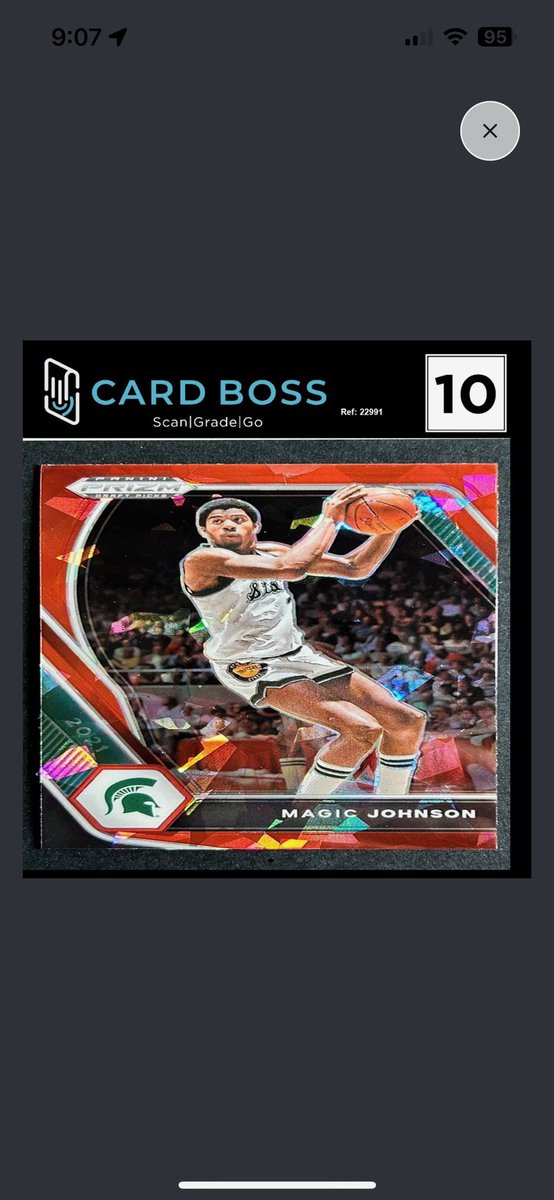 CardBossGrading's tweet photo. Round 1 flashback to @MagicJohnson dominating at @michiganstateu. Send us your #FinalFour predictions or retweet using #cardbossmadness for a chance to win a #cardboss prize pack! https://t.co/XfLlAqNBs0