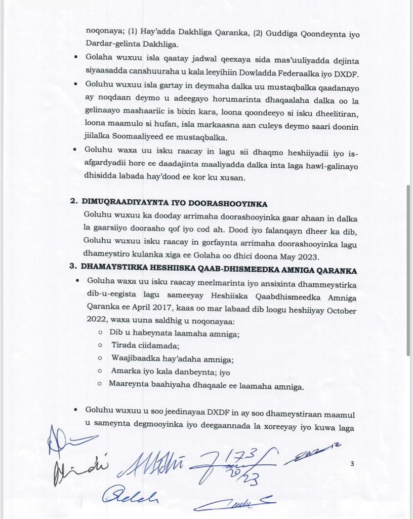 MrQoorqoor's tweet photo. We have just concluded the 5th NCC session in Baidoa, together with FGS and FMS leaders. National security, elections and fiscal federalism where among agendas discussed and agreed.

See the communique below.
#Baidoa https://t.co/s4Pori1clW