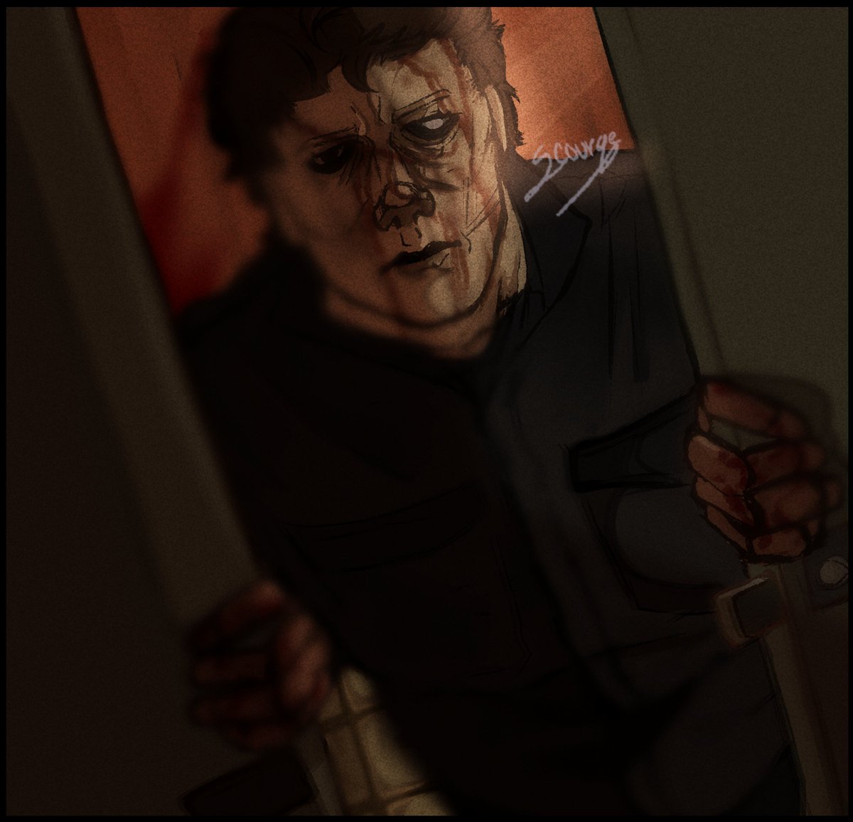 Bathroom Bloodshed scene.
#michaelmyers #halloween #halloween2018 #michaelmyersfanart