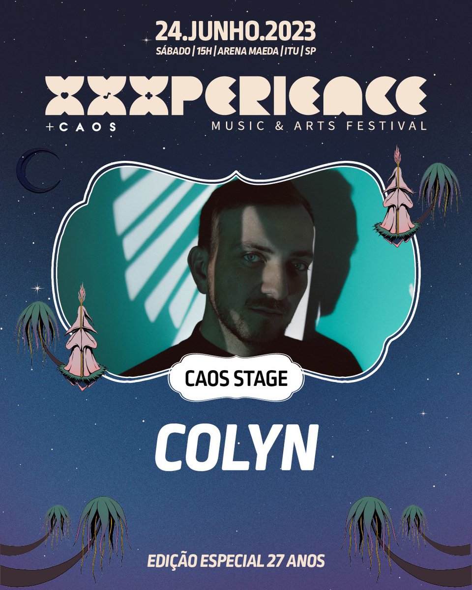 Mais um presentinho lindo pro #caosstage na #xxx27anos
Welcome #colynmusic
🦋🦋🦋