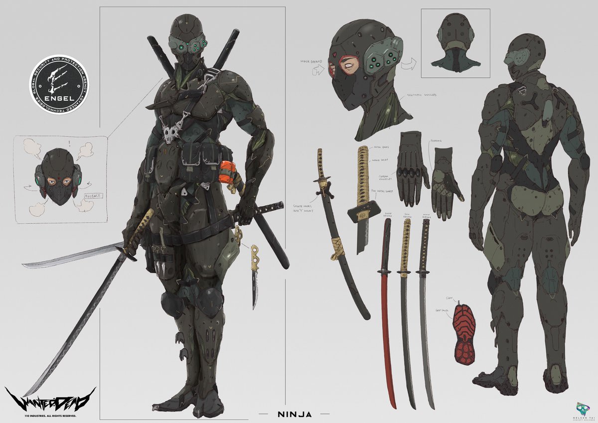 110industries's tweet photo. They sure Want you Dead! 

Concept arts for Heavy, Ninja and Melee troops.

☠️ Wanted: Dead | #WantedDead #110Industries #Soleil #ConceptArtFriday https://t.co/yhWGccDWrl