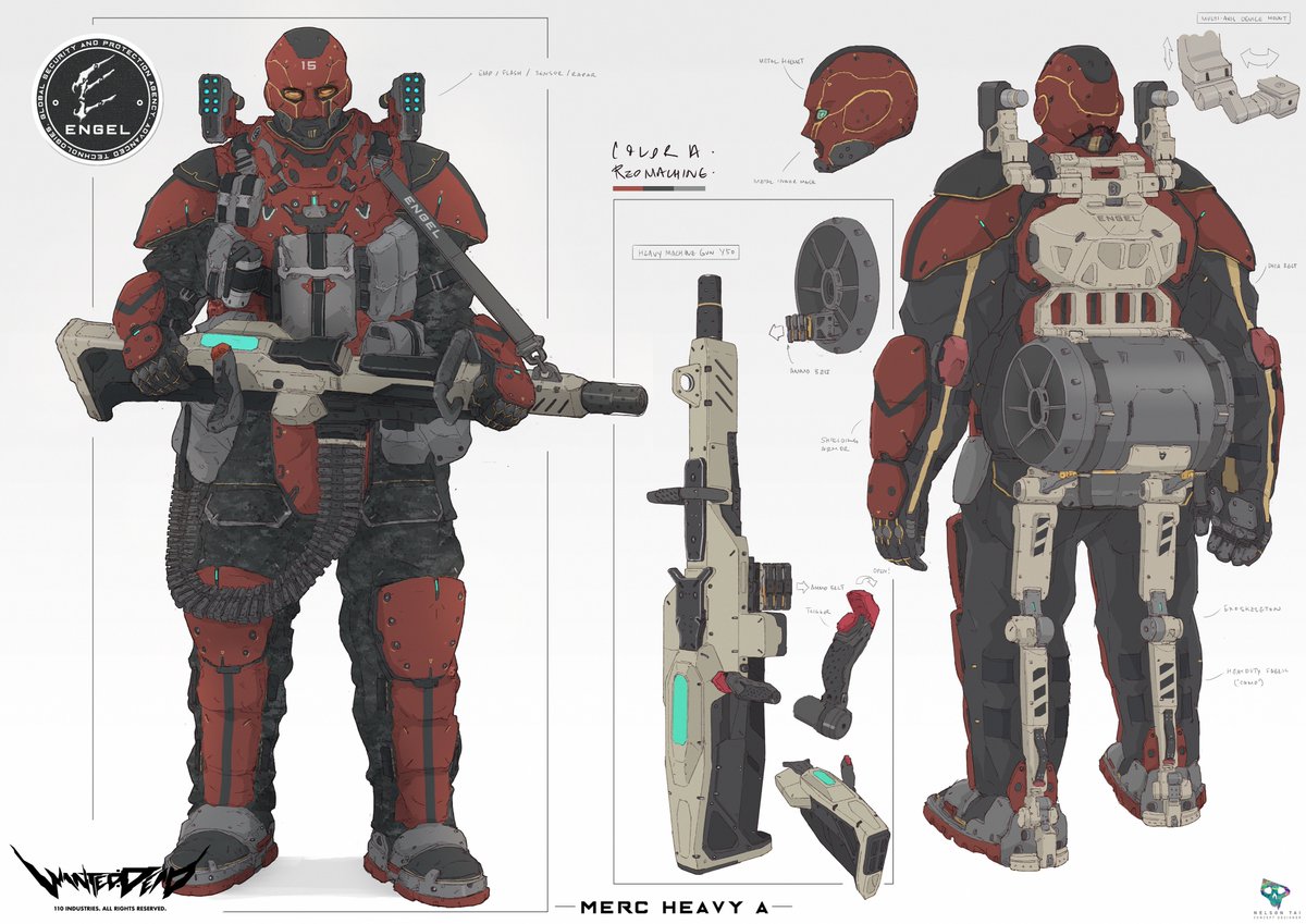 110industries's tweet photo. They sure Want you Dead! 

Concept arts for Heavy, Ninja and Melee troops.

☠️ Wanted: Dead | #WantedDead #110Industries #Soleil #ConceptArtFriday https://t.co/yhWGccDWrl