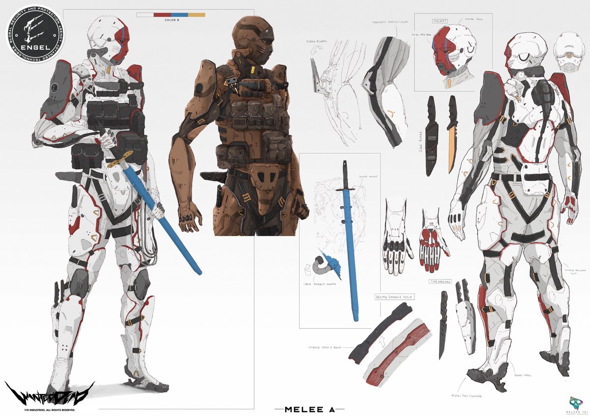 110industries's tweet photo. They sure Want you Dead! 

Concept arts for Heavy, Ninja and Melee troops.

☠️ Wanted: Dead | #WantedDead #110Industries #Soleil #ConceptArtFriday https://t.co/yhWGccDWrl