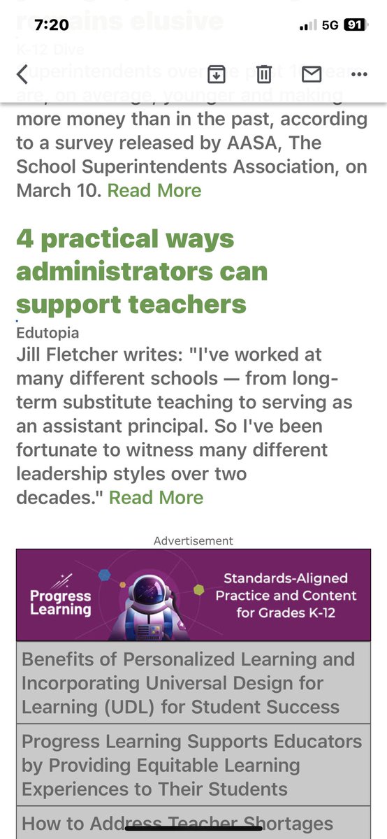 Look who’s featured in this morning’s ⁦<a href="/NAESP/">National Assoc. of Elementary School Principals</a>⁩ Principals briefing 👇🏼👇🏼👇🏼Great read for admin from ⁦<a href="/TeachinginHI/">Jill</a>⁩