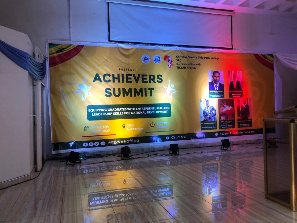 TikvahAfrica's tweet photo. "Equipping graduates with entrpreneurial and leadership skills for national development" _ #AchieversSummit

The Program has commenced...

#TikvahAfrica https://t.co/5dM62Obl95