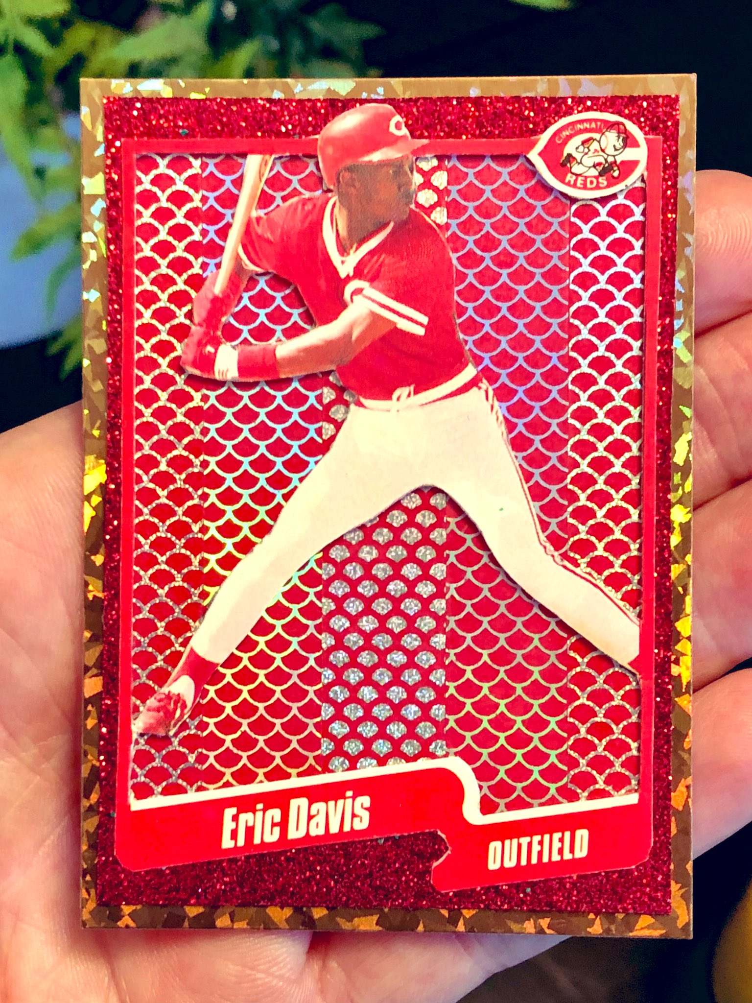 Todd Clark on X: My buddy @ENSportsCards1 hooked me up w/ my 1st Eric Davis  autograph. I ❤️ it so much. To repay the RAK, decided to create a 1/1  baseball card