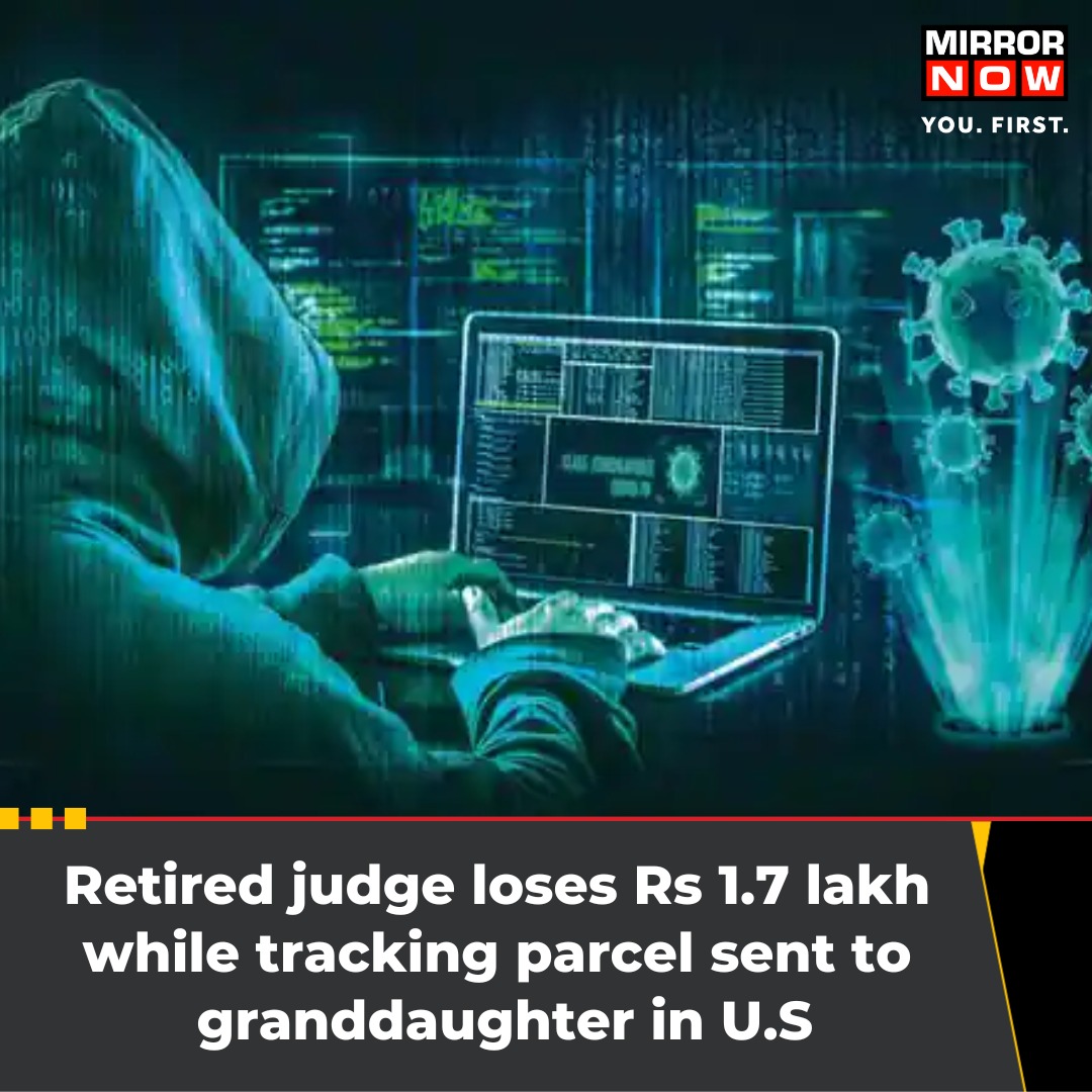 MirrorNow's tweet photo. A 70-year-old retired #judge from Bavdhan lost Rs1.68 lakh to #cybercrooks after he attempted to rectify the address mentioned in a parcel sent to the #US. The fraud happened between March 2 and March 5. The retired judge lodged a complaint with the Hinjewadi police. https://t.co/ITwn13Filx