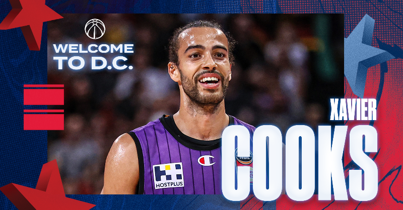 WashWizards's tweet photo. Welcome to The District, Xavier Cooks 🤝

#DCAboveAll x @xaviercooks10