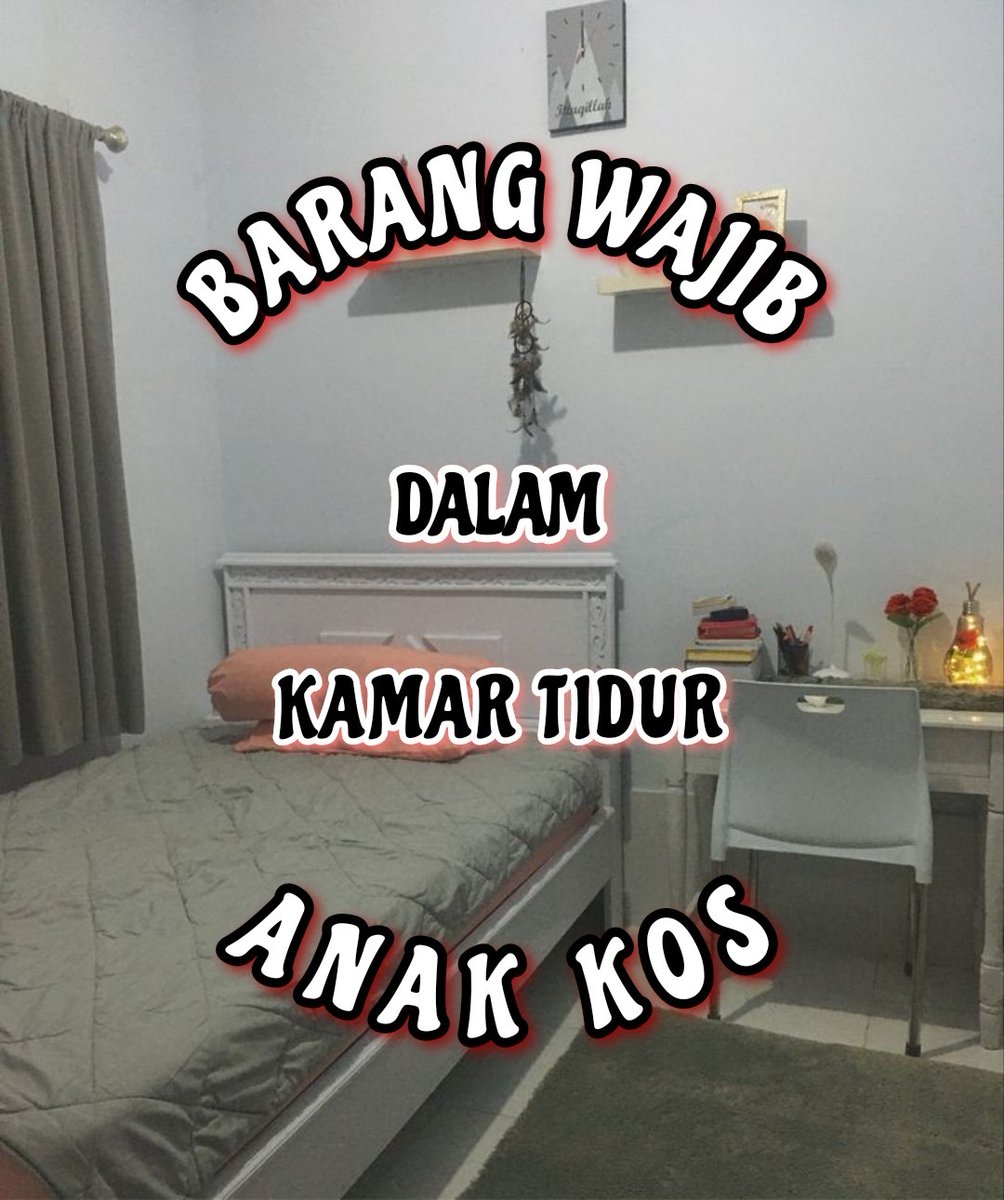 Kumpulan Barang Yang Wajib Ada Dalam Kamar Tidur Anak Kos!

"Harga hemat barang bermanfaat"

- a thread -
