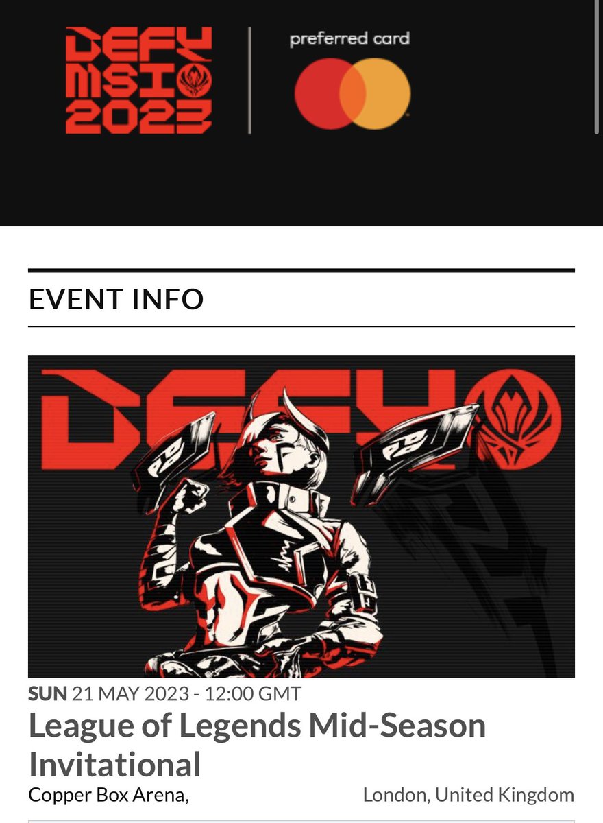 Raqula's tweet photo. It looks like tickets for the League of Legends Mid-Season Invitational are sold out 😭 
Does anyone knows how to get one ? 

@lolesports #t1 #msi https://t.co/9biYP0P74n