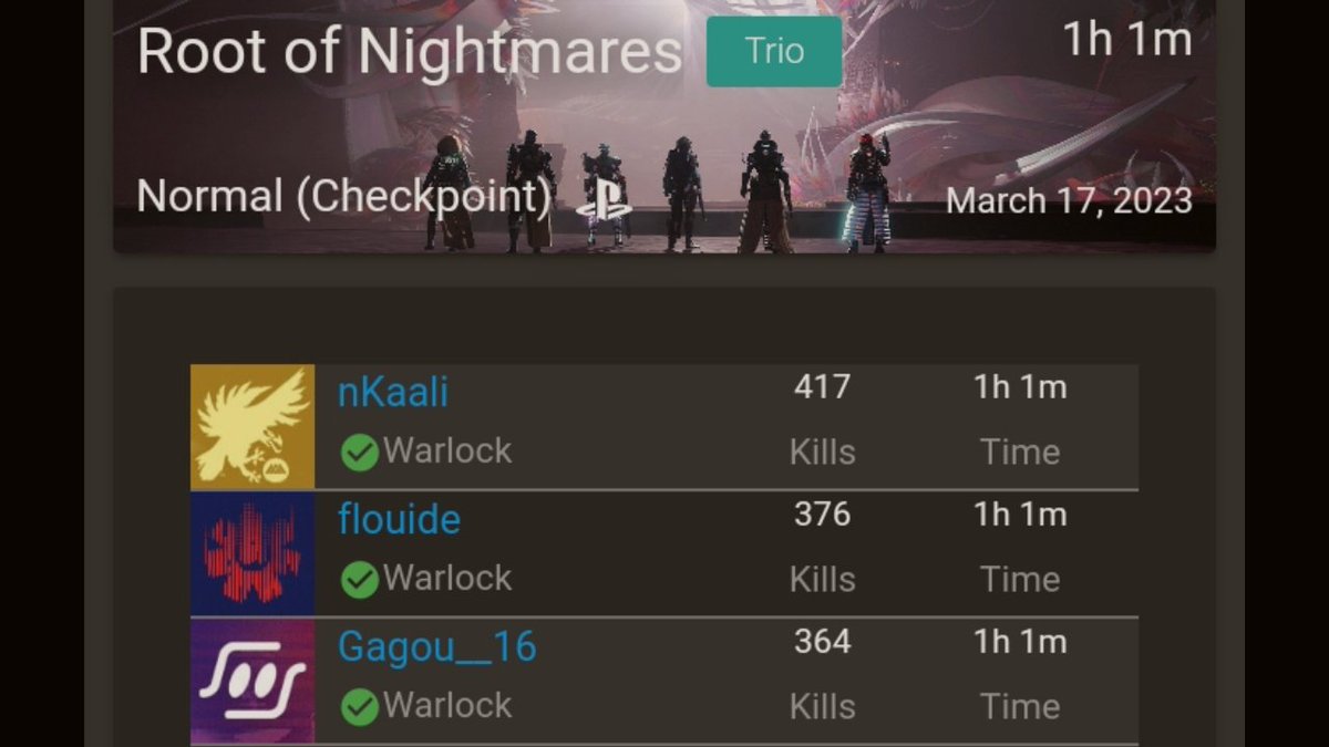 flouide's tweet image. Three Man Boss Raid "Origine des cauchemars"