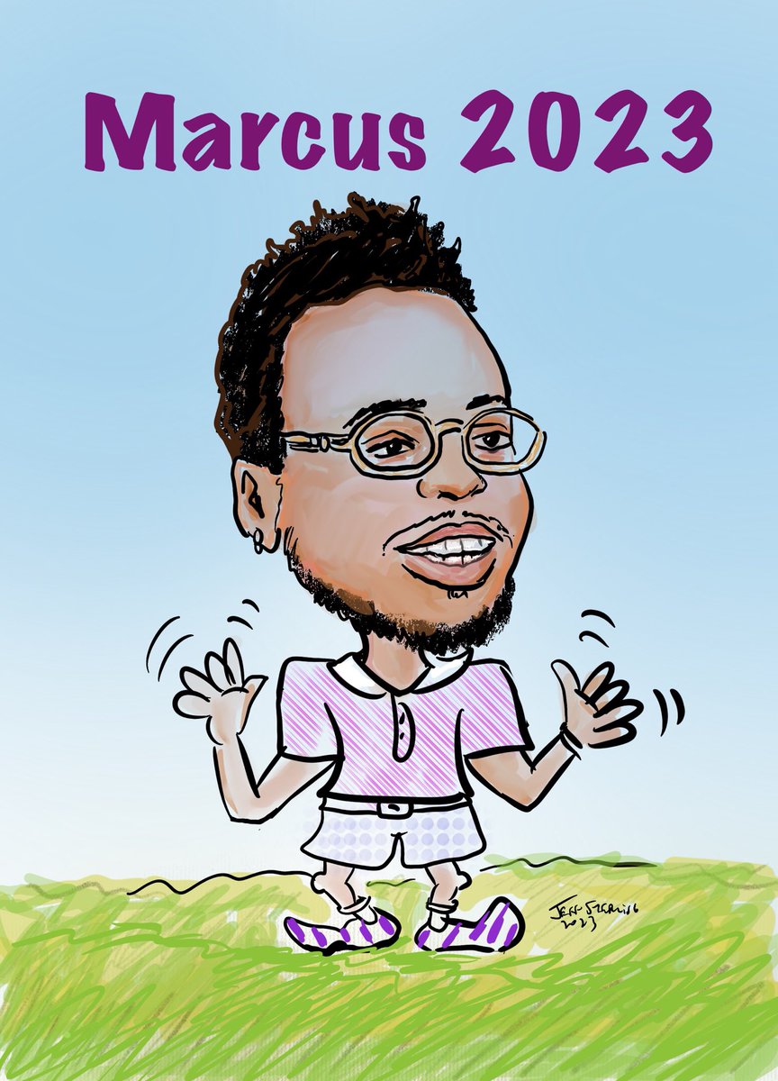 Marcus was so happy with his quick sketch #DigitalCaricature by #MiamiCaricatureArtist Jeff Sterling at his #AutoSupply #CompanyPicnic in #KendallFlorida southwest of #Miami he booked Jeff at his #EngagementParty. For artist availability between Miami and #BocaRaton 954-305-1725